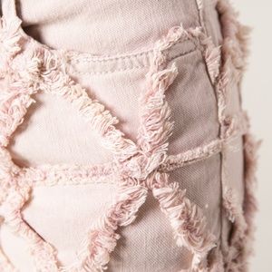 Isabel Marant Light Pink Gabin Pant - Frayed Jeans